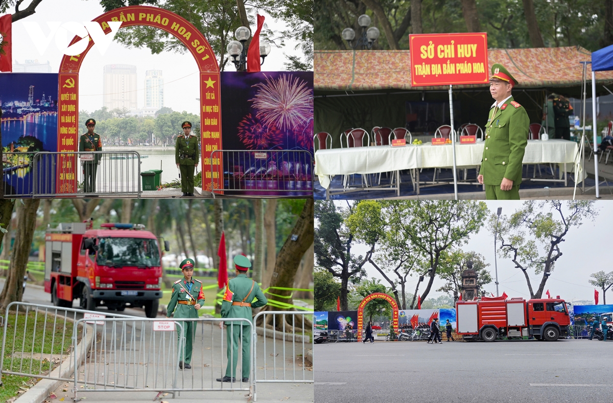 Cận cảnh trận địa pháo hoa đón năm mới 2026 tại Hà Nội trước giờ G